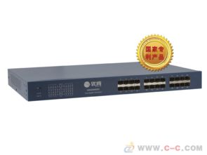 优肯24光管理型千兆光纤网络交换机 专业网络架构的坚实基石